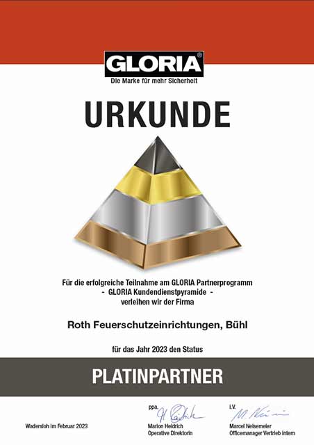 Platinpartner Gloria 2023 Platinpartner Gloria 2023